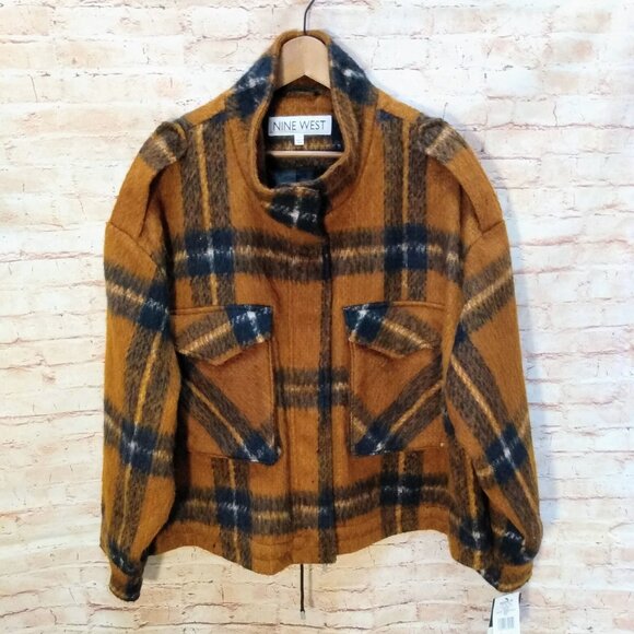 NWT Nine West Brown/Black Jacket Size XXL - Picture 1 of 9